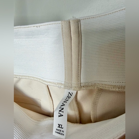 Zenana- High-Rise Wide-Leg Women’s Pants in Cream - Picture 5 of 11